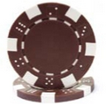 Hot Stamp Poker Chip (11.5 Gram Striped Dice Design)